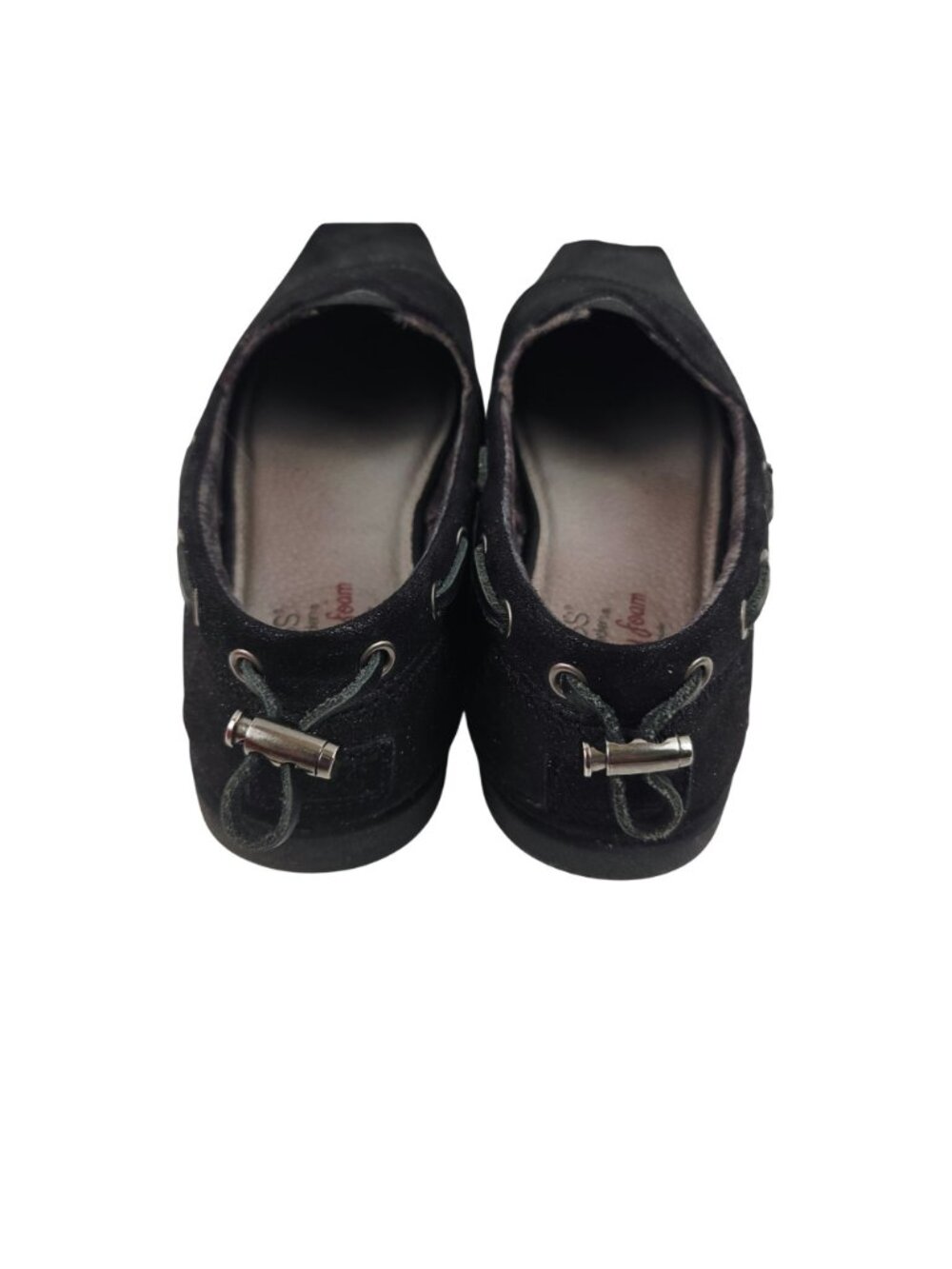 Bobs By Skechers Loafers Womens Size 9W Slip On Black Comfort Shoes Memory Foam - Picture 6 of 9